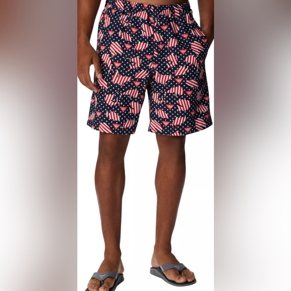 Columbia Super Backcast Swim Shorts Men’s Collegiate Navy PFG Large 6" Ins.